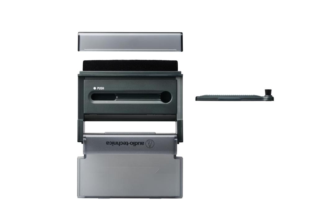 Очиститель пластинок AT6028 3 в 1 Инструмент для обслуживания Подставка для чехла пластинки Очиститель иглы пластинки Устранитель статического электричества Пыль Audio-Technica [Запись и удаление]