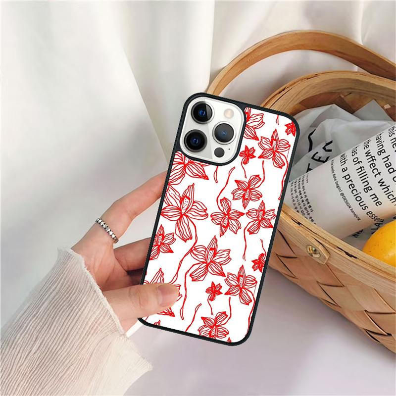 Чехол для телефона с тропическими цветами для iPhone 17 Air 16 15 14 11 12 13 Pro MAX Plus coque Чехол-оболочка