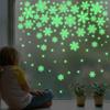 Decoration Glow in the Dark Christmas Stickers Fluorescent Wall Stickers 3D Luminous Snowflake