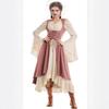 Baroque Style European Medieval Stage Dress With Spliced Polyester Fabric For Theater Performances