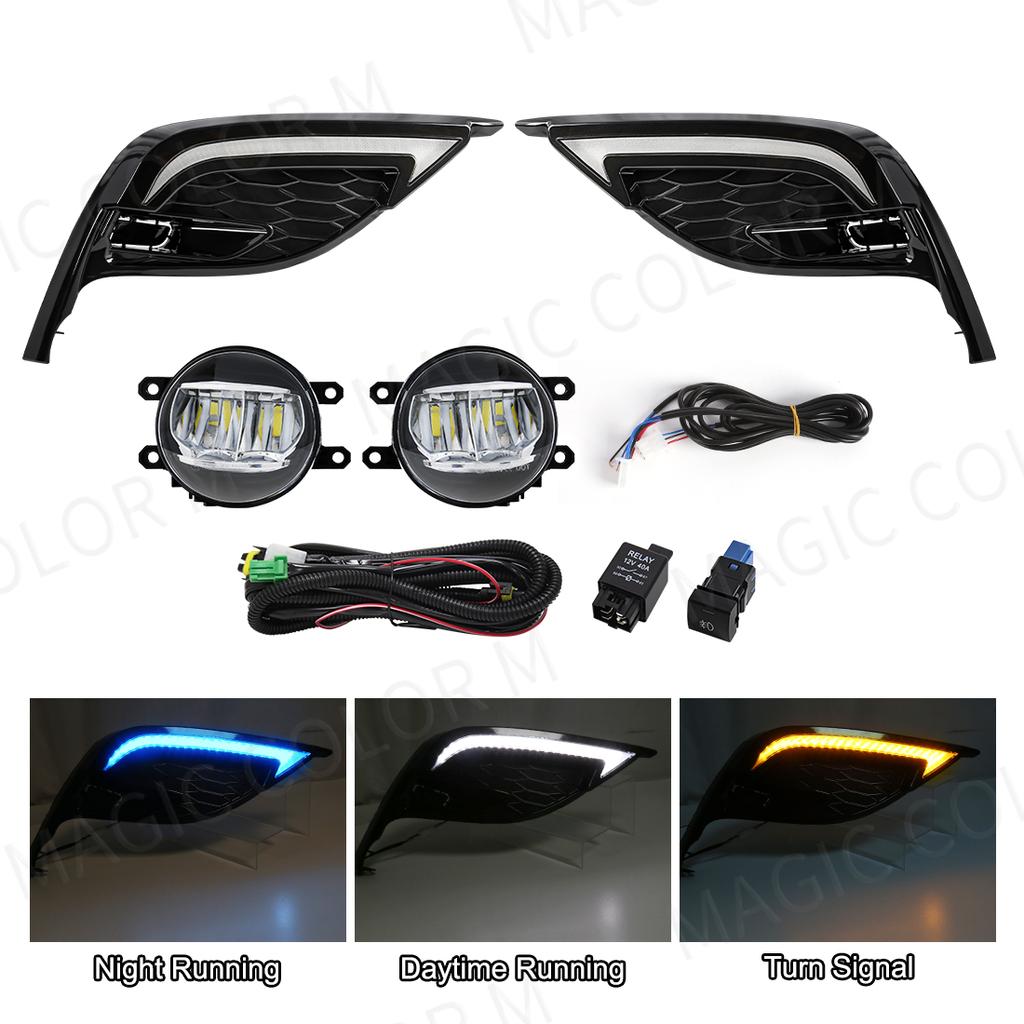 81482-06190 81481-06220 Светодиодные противотуманные фары DRL дневные огни для Toyota Camry 2025 2025 2025 Крышка бампера Лампа дневного света