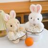 Pearl Xiaoxiangfeng Skirt Rabbit Plush Toy Wedding Throwing Princess Doll Healing Table Pendulum Catching Machine Bell Rabbit