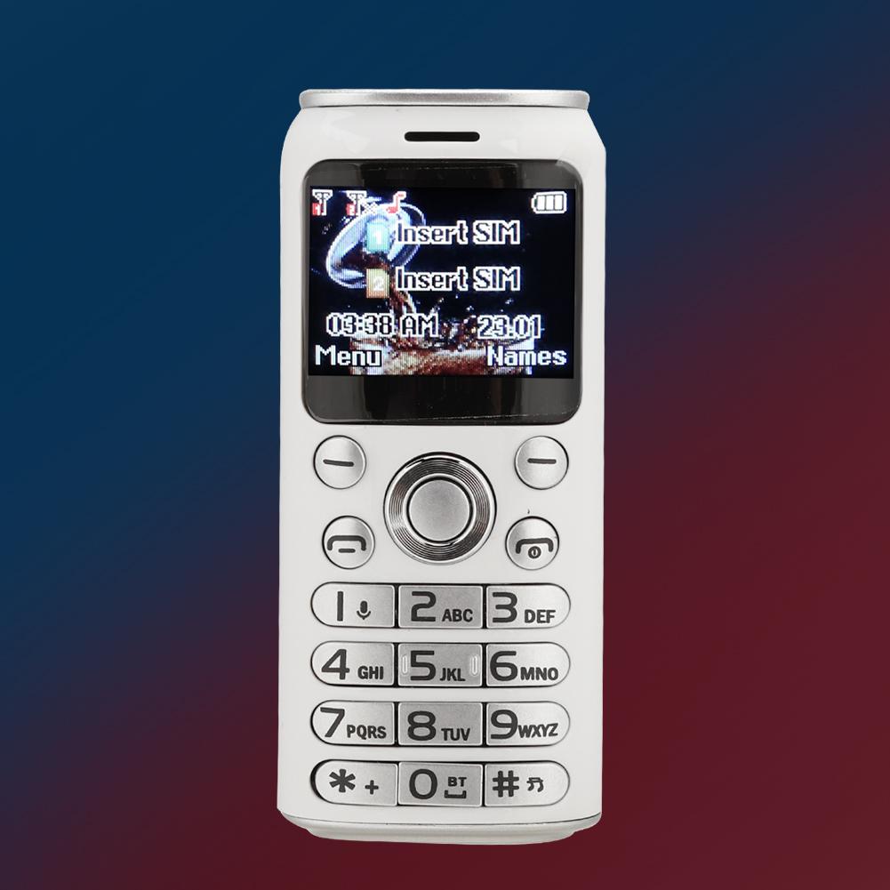K8 Bluetooth Dialer Mini Детский Студенческий Мобильный Телефон с Двумя Картами и Изогнутым ЭкраномБелый