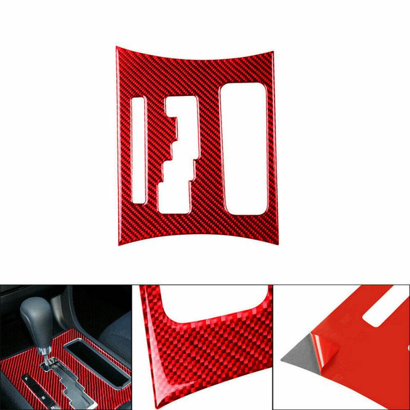 Carbon Fiber Automatic Gear Shift Panel Interior Trim Decoration Compatible For Dodge Charger