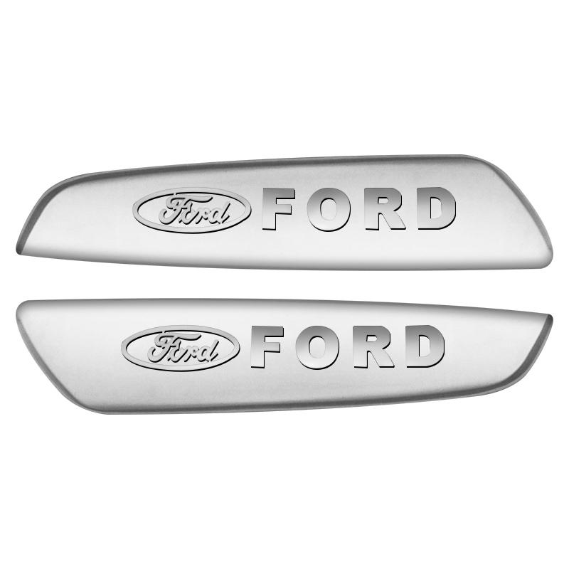 AKQI Car Side Door Body Fender Stickers Emblem Badge Decal Accessories For Ford Fiesta Mondeo Fusion Explorer Escape Shelby Edge Kuga