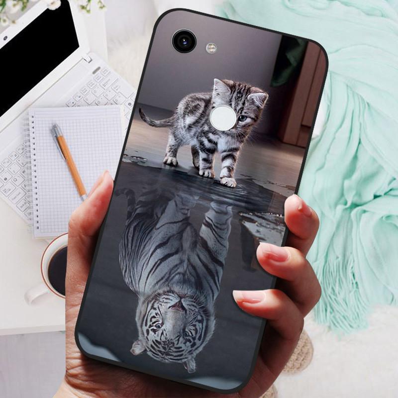 Чехол для Google Pixel 3a XL Черная крышка Лев Волк Силиконовый Мягкий Задний Чехол Для Google Pixel 3 XL Чехол Для Телефона Pixel 3A 3AXL Корпус