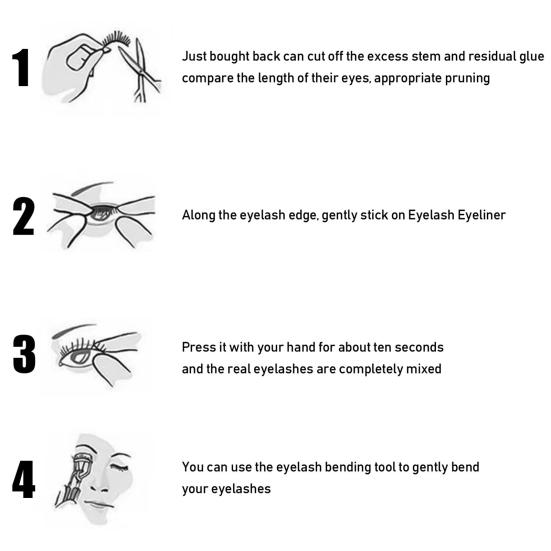 8 Pairs Lazy Eye Shadow Eyelash Patch Waterproof Glitter Eyeshadow Eyelashes Makeup Stickers Eye Makeup Stickers with False Lashes Shadow