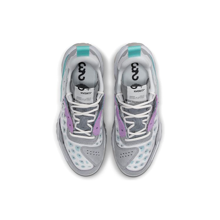 Кроссовки Air Jordan Delta 2 Platinum Grape Ice Мужские Белый Платиновый оттенок Частично-серый CV8121-002