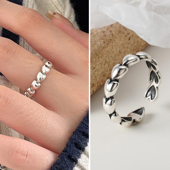 Кольцо на палец, элегантное подарочное, неаллергическое, блестящее, женское кольцо с сердцем любви, модные украшения