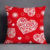 Наволочка для украшения дома на День святого Валентина с узором Купидона, квадратная наволочка, украшение для дома и офиса, наволочка