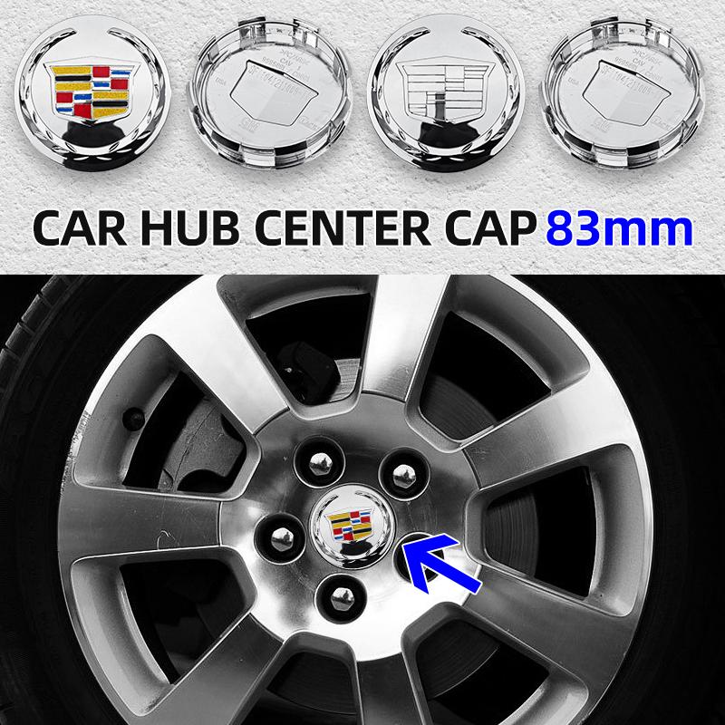 4pcs 83mm ABS Car Wheel Center Hub Caps Cover Emblem fit for Cadillac Escalade Steel wheel hub cover oem 9595891