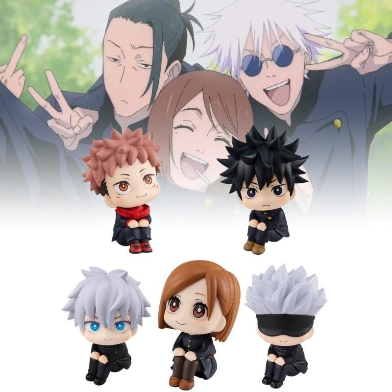 Очаровательный набор ПВХ-фигурок Jujutsu Kaisen включает Годжо, Итадори, Нобару и Фусигуро