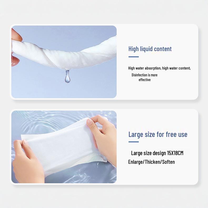 Антибактериальные влажные салфетки для кухни с спиртом - Одноразовая серия