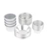 10Pcs Puto Cake Mold Aluminum Alloy Egg Tart Cup Cupcake Kitchen Baking Mold Mini Round Baking Oven Pan Pastry Dessert Mould