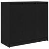 Sideboard in Black Oak Look 85 x 34 x 76 cm Engineered Wood