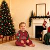 Family Matching Christmas Print Long Sleeve and Long Pants Pajama Set Loungewear for Men Women and Kids