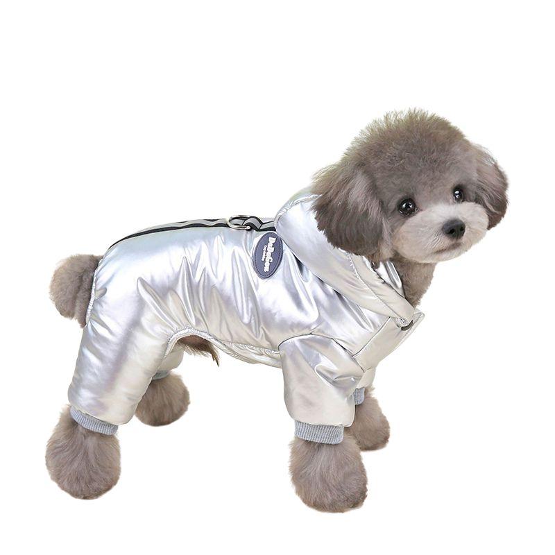 Зимняя флисовая куртка для маленьких собак, костюм для кошки, водонепроницаемая одежда для домашних животных, комбинезон для собак и кошек, модное пальто для щенков с капюшоном, чихуахуа, мопс