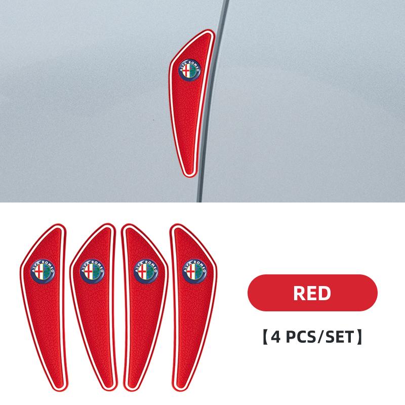 BQVLT1 4pcs Car Door Rearview Mirror Edge Guard Protection Strip For Alfa Romeo 159 Giulietta Giulia 147 Mito 156 Stelvio Volante