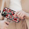 Роскошный чехол-книжка для телефона APPLE iPhone 17 Air 16 14 13 12 Pro Max 15 Plus с магнитной крышкой MagSafe, дизайн в виде шахматной доски и сердца