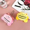 Cartoon Colorful Little Bee Plush Doll Butterfly Bee Doll Bag Keychain Pendant Toy Doll Gift