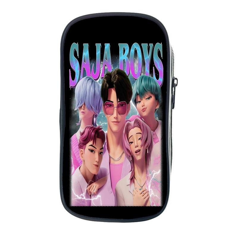 Девочка Kpop Школьный Пенал Охотники на Демонов Сумка для Хранения Принадлежностей Zoey Rumi Mira Saja Мальчики Дети Ученики Пенал Косметичка Канцелярские Товары