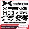 Эмблема и наклейка на кузов автомобиля XPeng P5/P7+/G6/G9/X9M03 Черный Воин