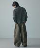 LXT Cotton Curved Washed Wide Pants [Khaki]