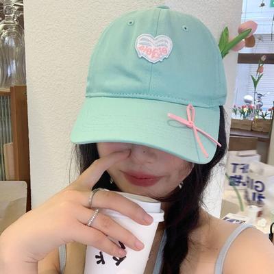 Повседневная вышивка Сердце Бейсболка Защита от солнца Snapback Солнцезащитная шляпа Хлопковые козырьки Кепка с козырьком Спортивная