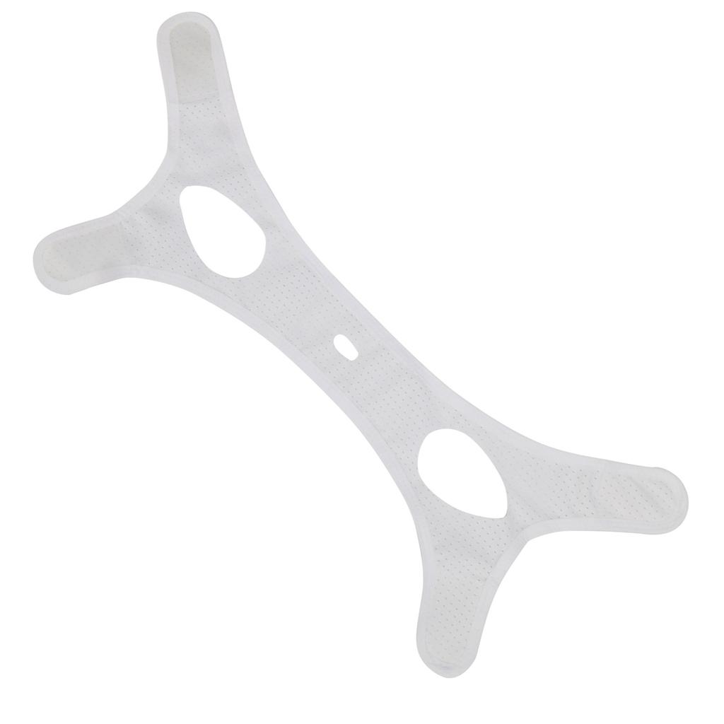 AntiSnoring Chin Strap Unisex Stop Snoring Mesh Breathable Strap Jaw Support Belt Bandage(White )