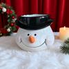 Yousheng Рождественский Снеговик Кашпо Голова Санта Клауса Смола Суккуленты Травы Растения Цветочный Горшок Дом Балкон Сад Украшение