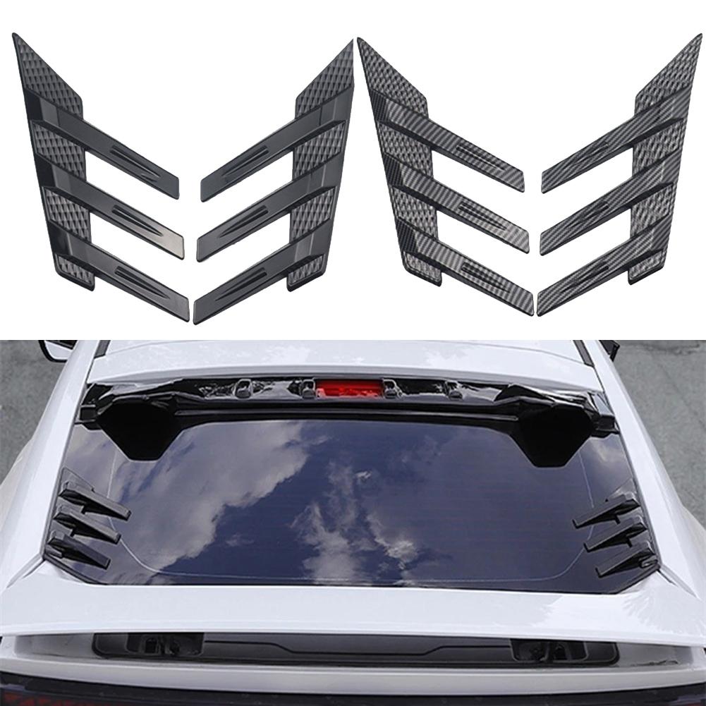 1 пара декоративная наклейка на заднее стекло автомобиля, отделка бокового сплиттера, жалюзи на окно, солнцезащитный козырек, боковой спойлер-сплиттер заднего окна