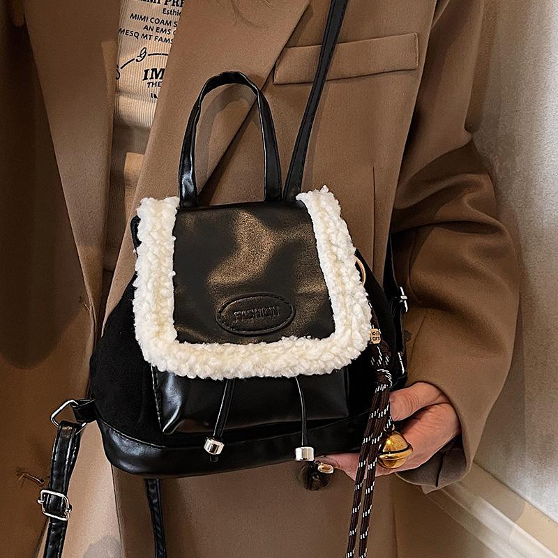 Niche Design Женский рюкзак Осень и зима Новый ретро модный маленький рюкзак Повседневный дорожный рюкзак для поездок на работу