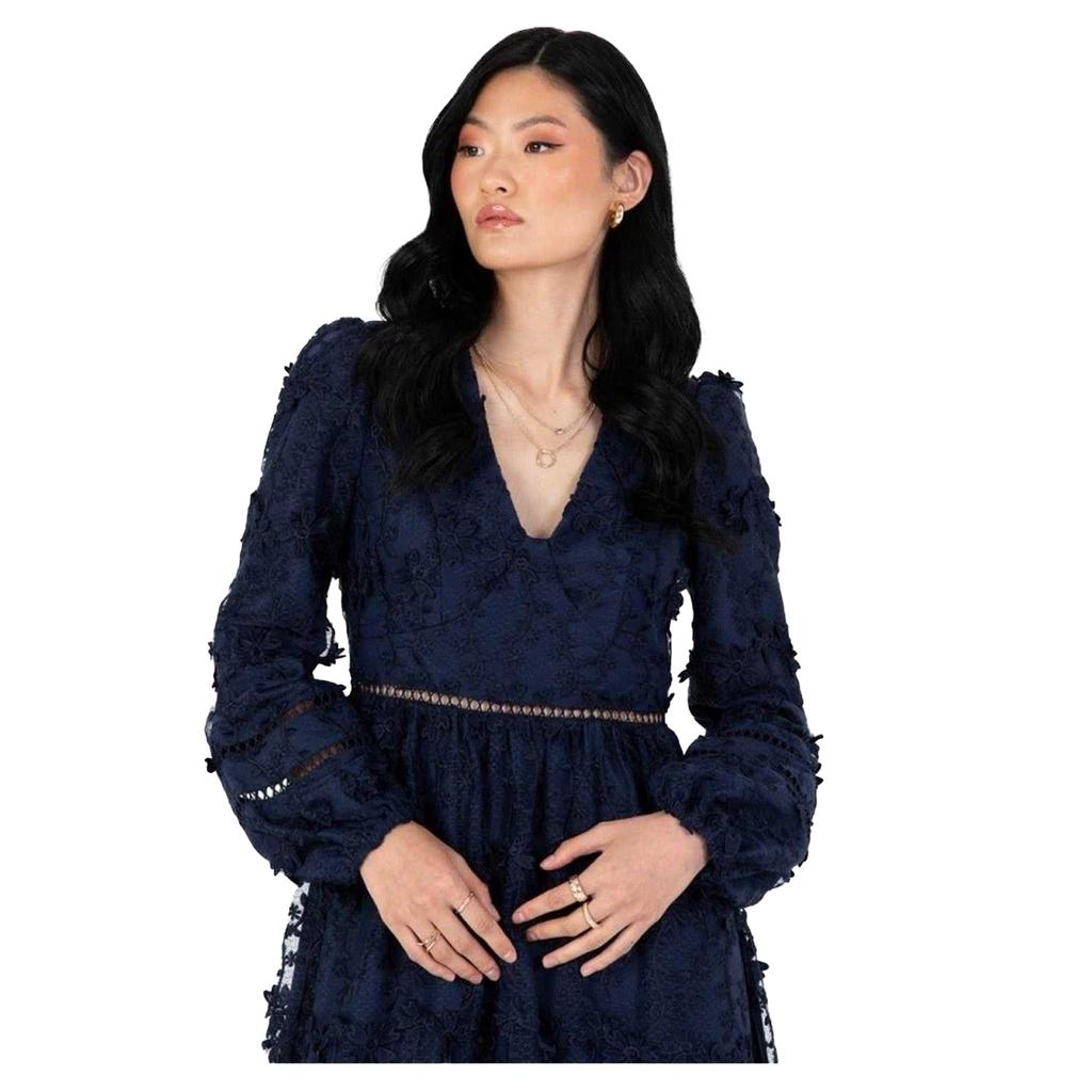 Maya Deluxe Womens/Ladies Floral V Neck Midi Dress