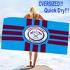 Hamworthy United F.C Print Beach Towel, Large Soft Quick Dry Towel for Beach Camping Swimming