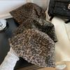 Retro Hole Design Leopard Print Bucket Hats For Women Spring And Summer  Travel Sunscreen Versatile Casual Simple Basin Cap