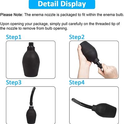 Портативный очиститель биде ректальный клизма шприц-клизма струйный душ клизма колон система силиконовая бутылка для чистки биде женщины мужчины