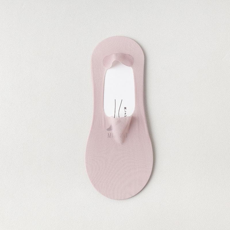 Женские летние тонкие хлопковые носки с очень низким вырезом, невидимые силиконовые носки с противоскользящей пяткой
