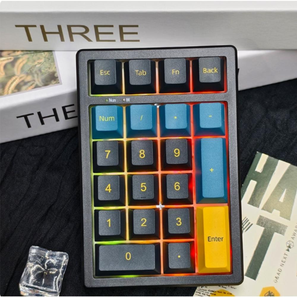 KEYCOOL K21 Finance Mechanical Keypad Keyboard Laptop Wireless Bluetooth Numeric Accounting Tri-mode Gasket Wired Hot-swappable