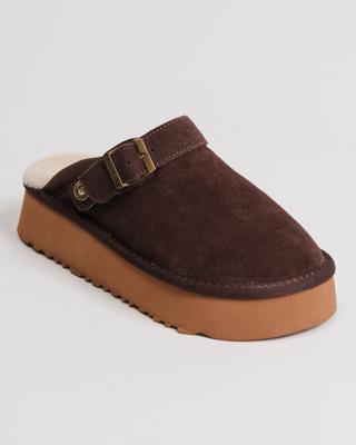 Клоги Allsy 8990 36 коричневые замша