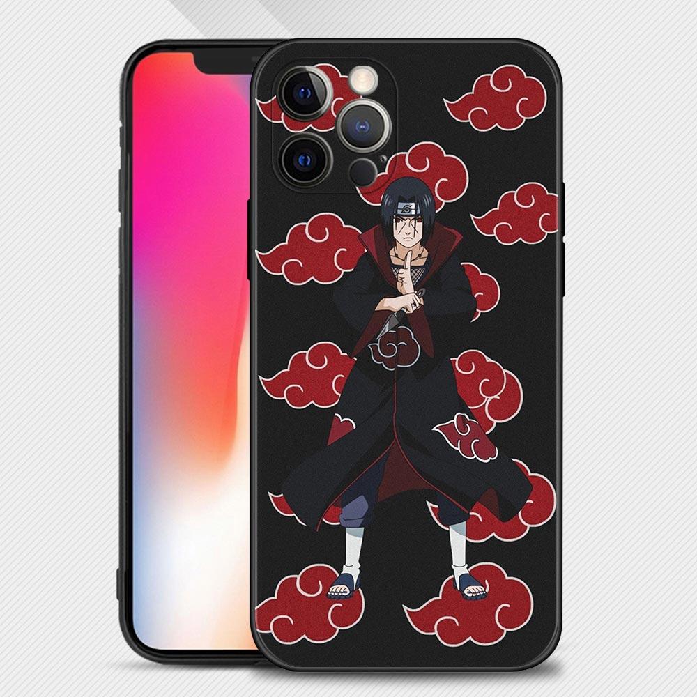 Чехол для Apple iPhone 13 12 11 Pro Max 13 12 Mini XS Max XR X 7 8 6 6S Plus 5 5S SE 2020 Аниме Узумаки Наруто Красный Учиха Саске