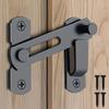 Gate Latch Sliding Barn Door Latch For Locking Matte Black Stainless Steel Gate Latches Flip Latch Safety Door Bolt Latch Lock