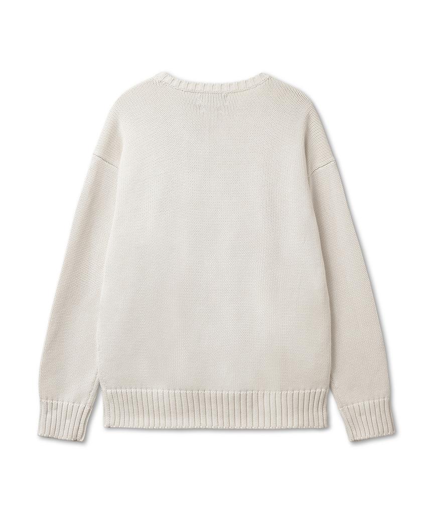 POLO RALPH LAUREN [Yacht Club] Cotton Long Sleeve Pullover - Natural 101