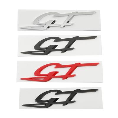 Автомобильные 3D металлические наклейки с логотипом GT, эмблема, наклейка, аксессуары для стайлинга