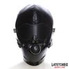 Submission Mask with Gag, Blindfold and Adjustable Mouth Cover