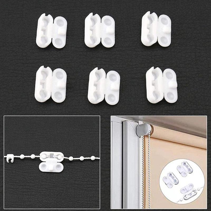 Curtain Chain Connector For Vertical Blinds (10pcs) - Plastic Roller Blinds Pull Cord Connector, Joiners, Spare Tool Replacement