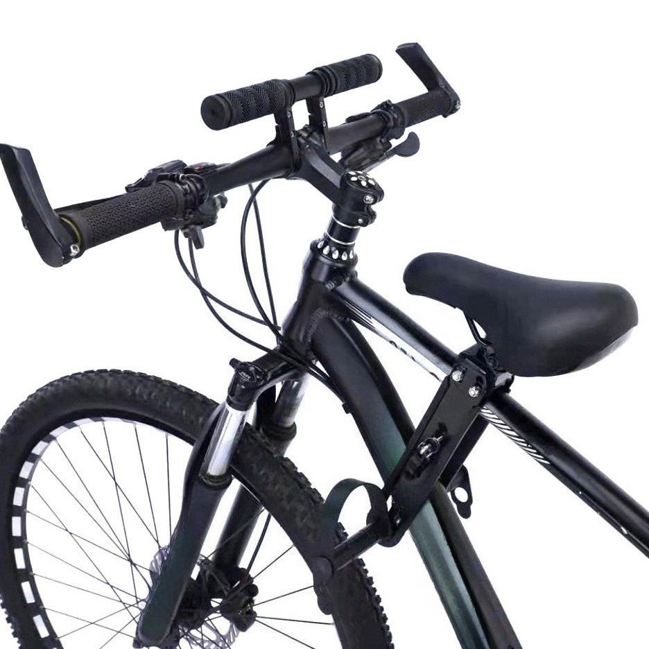 Безопасное детское велосипедное сиденье Велосипедное переднее детское сиденье Уличное детское седло Педали поддержки Спинка Велосипедное сиденье