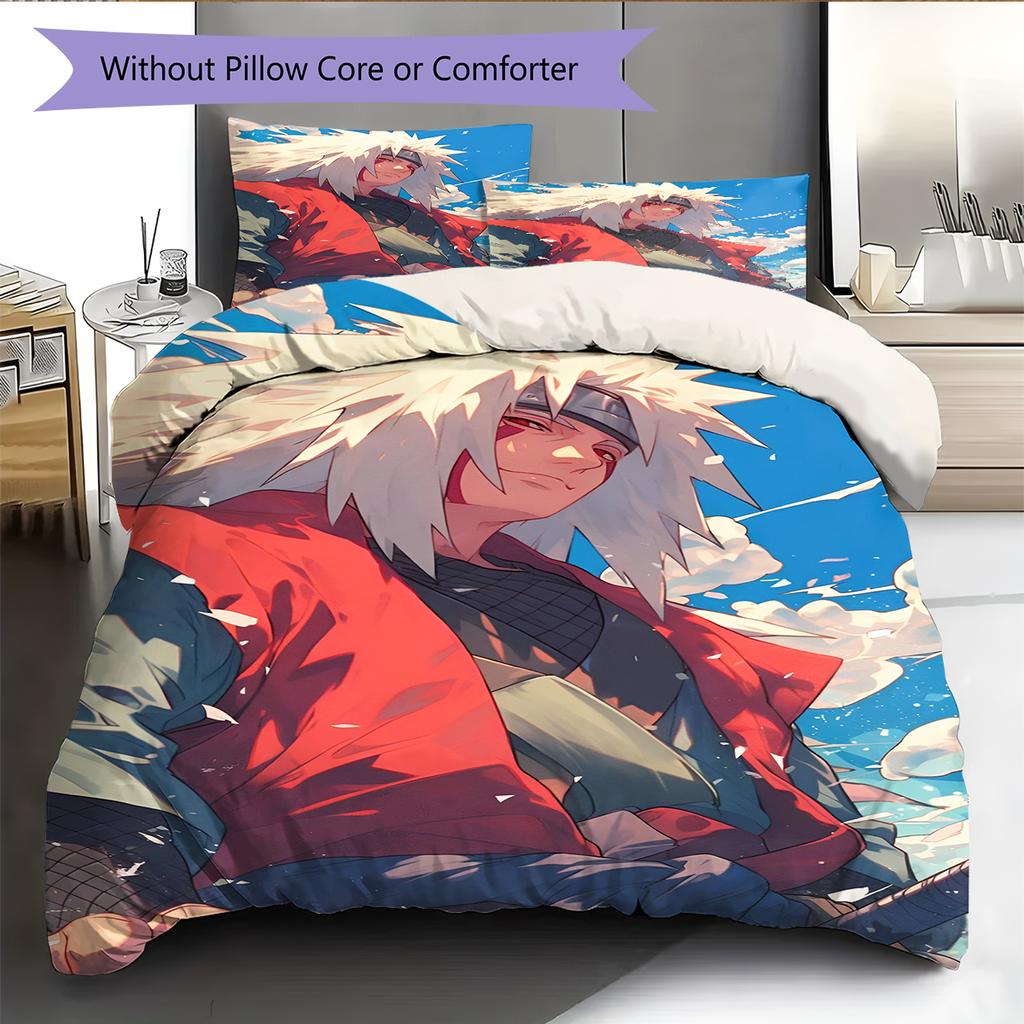 Мультяшный Узор Комплект Постельного Белья Одеяло Пододеяльник Наволочка Домашний Декор Подарок на День Рождения (1 пододеяльник + 2 наволочки, без наполнителя)