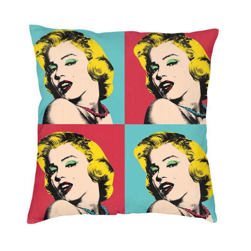 Поп-арт Золотой Уорхол Монро Мэрилин Пледы Наволочки Украшение 3D Печатный Чехол на подушку для стула Постельное белье Офисная наволочка