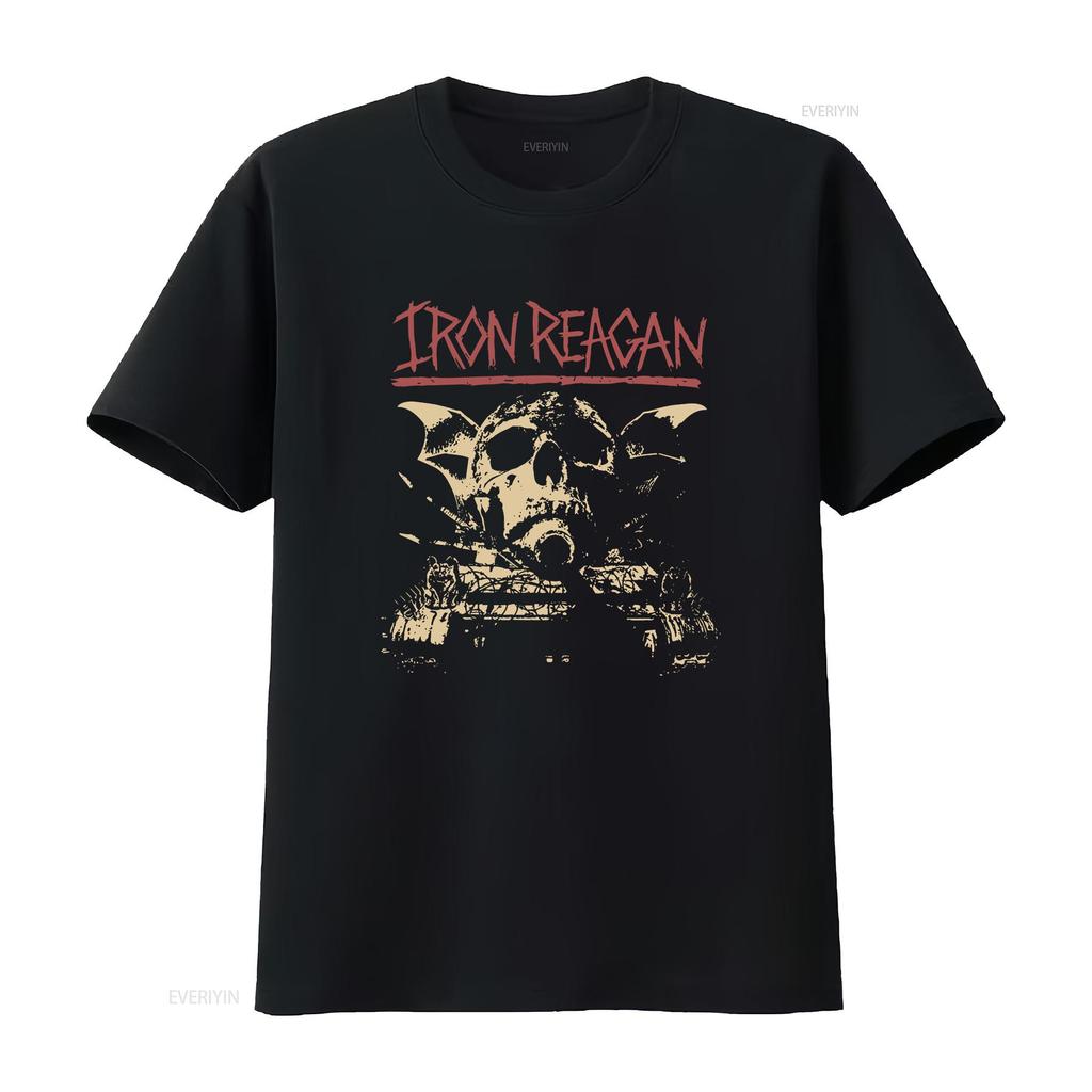 Iron Reagan Warning T Shirt S M L XL 2XL 3XL vintage Washed streetwear Top For Everyday Wear fashion Stylish Casual Unisex