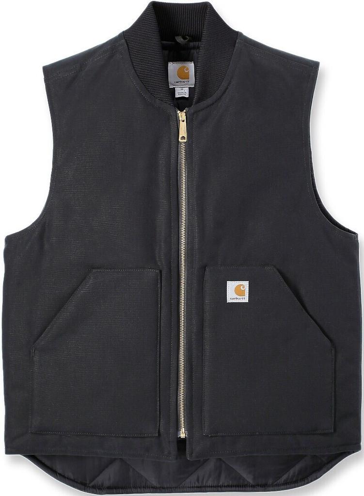 Куртка Carhartt Duck Vest Arctic Quilt Lined (106676) Insulated Rib Collar Vest (106676) black